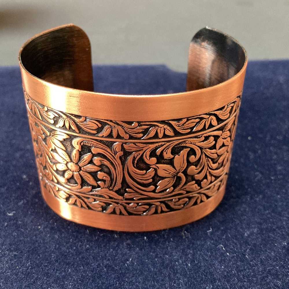 coppercraft vintage copper cuff - image 3