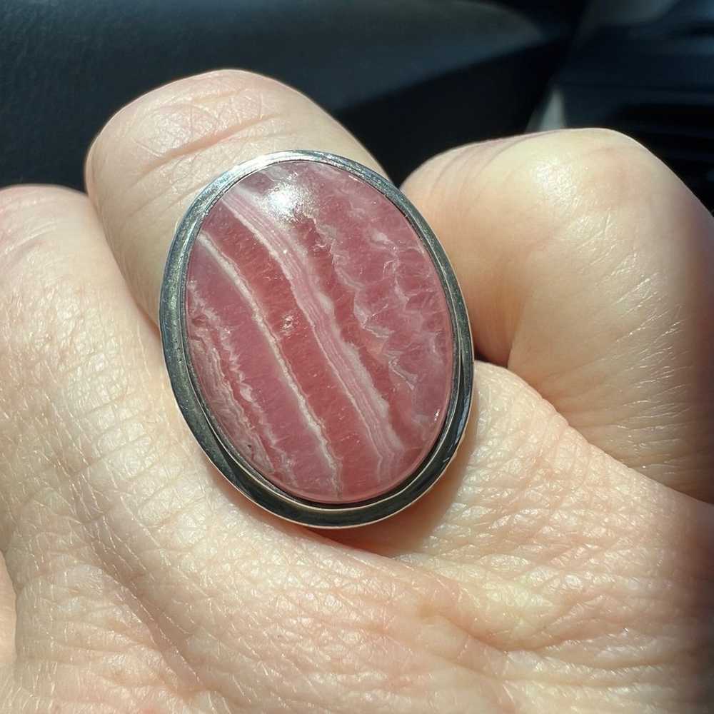 Rhodochrosite ring - image 2