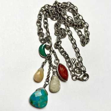 Sterling retired Silpada oxidized necklace