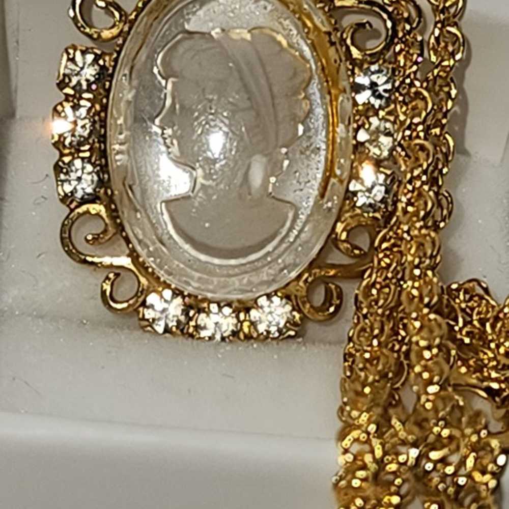 #1584, GORGEOUS VICTORIAN 10K GOLD PLAPED CAMEO, … - image 2