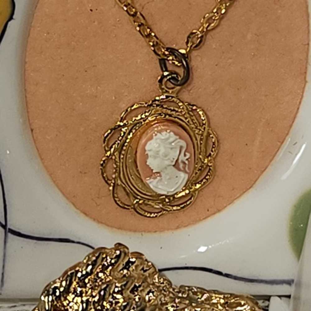 #1584, GORGEOUS VICTORIAN 10K GOLD PLAPED CAMEO, … - image 3