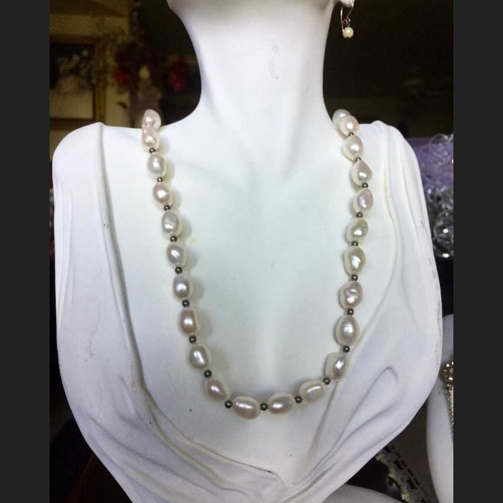 Vintage Cold Water Creek Genuine Freshwater Pearl… - image 3