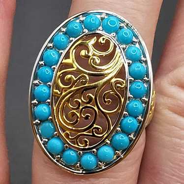 GORGEOUS SLEEPING BEAUTY TURQUOISE RING. #1127 - image 1