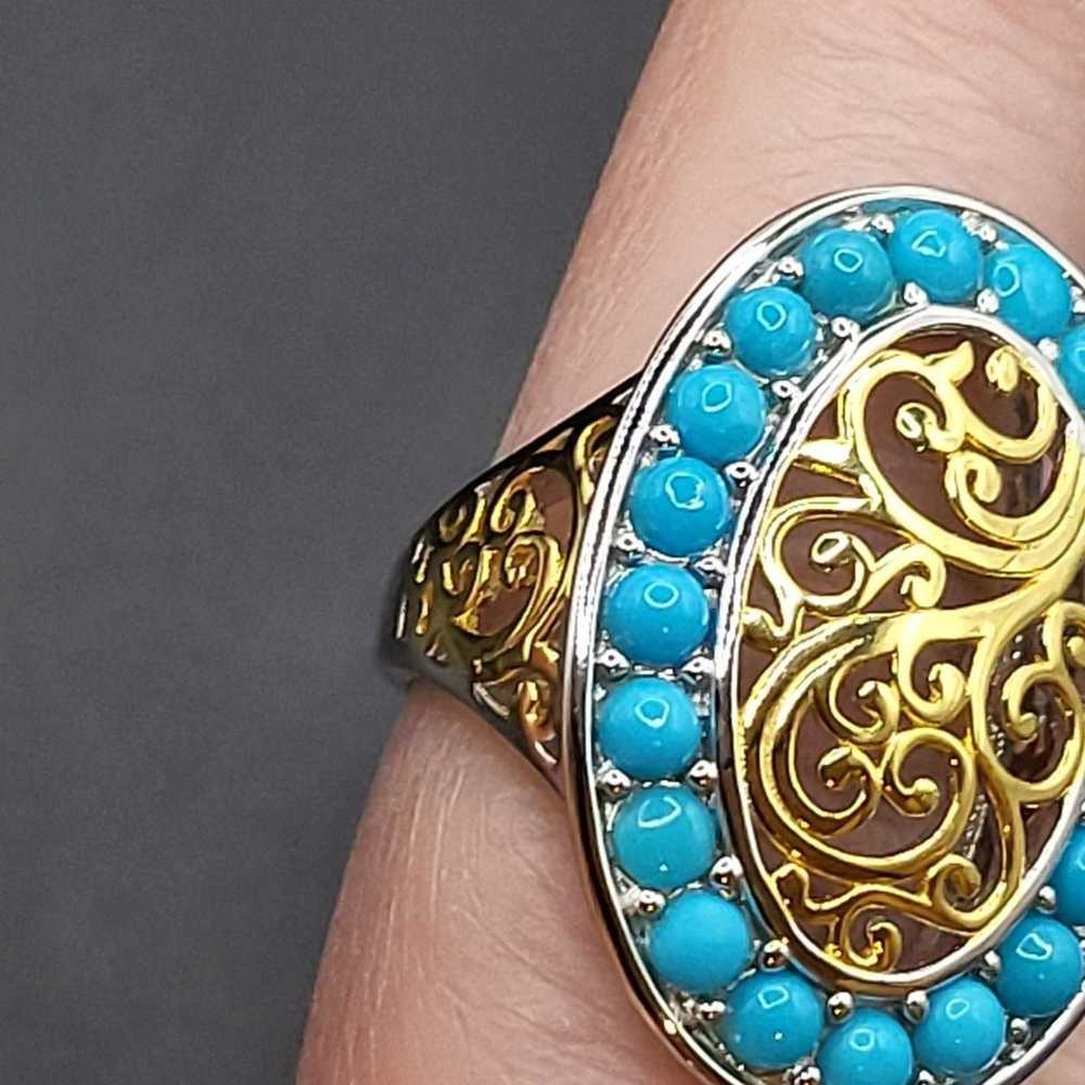 GORGEOUS SLEEPING BEAUTY TURQUOISE RING. #1127 - image 2