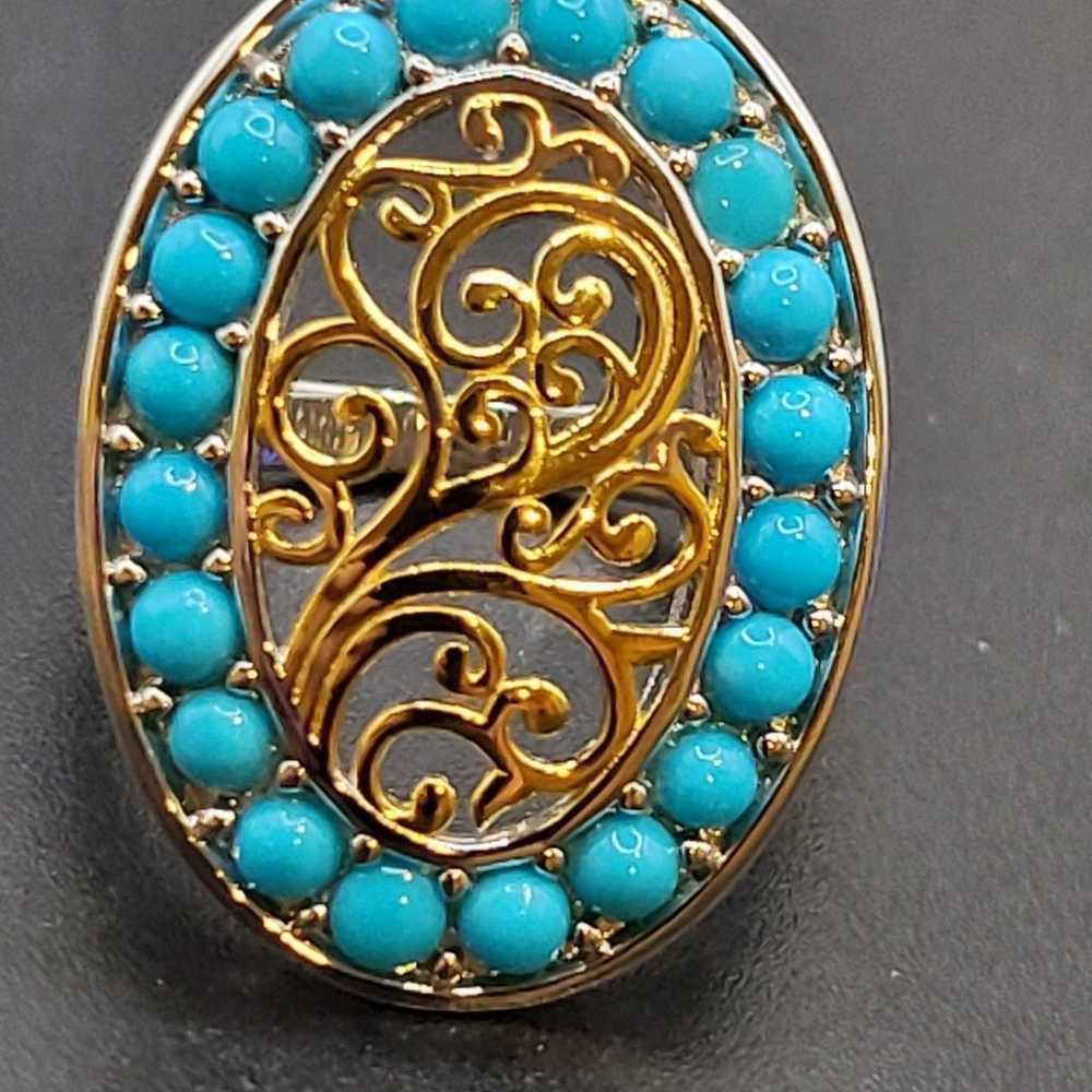 GORGEOUS SLEEPING BEAUTY TURQUOISE RING. #1127 - image 3