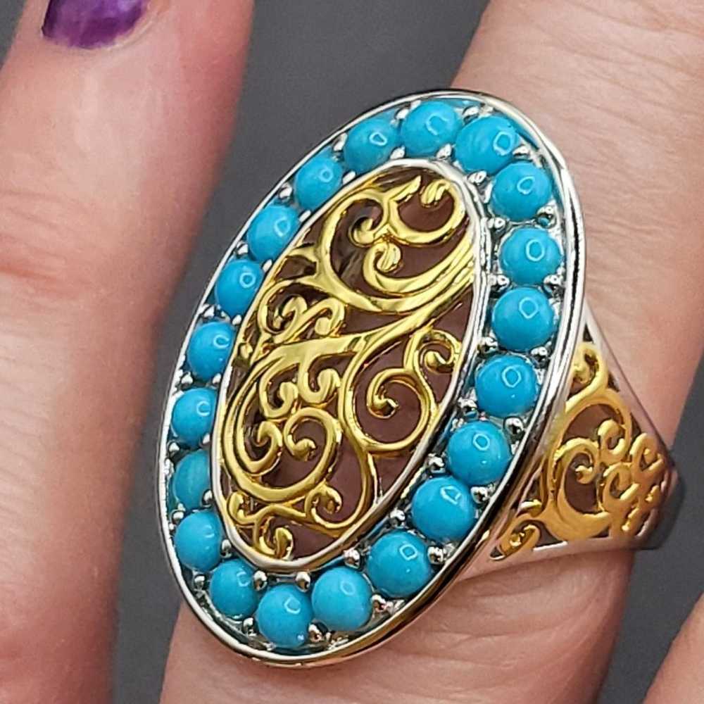 GORGEOUS SLEEPING BEAUTY TURQUOISE RING. #1127 - image 6