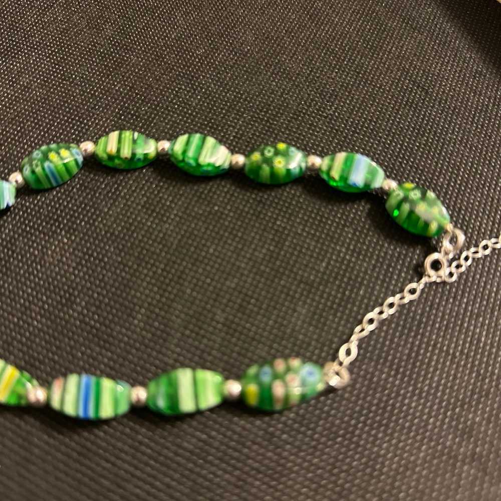 Vintage Murano Millefiori Glass Bead Necklace - image 4