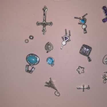 Fine 925 Sterling Silver Lot of Pendants or charms - image 1