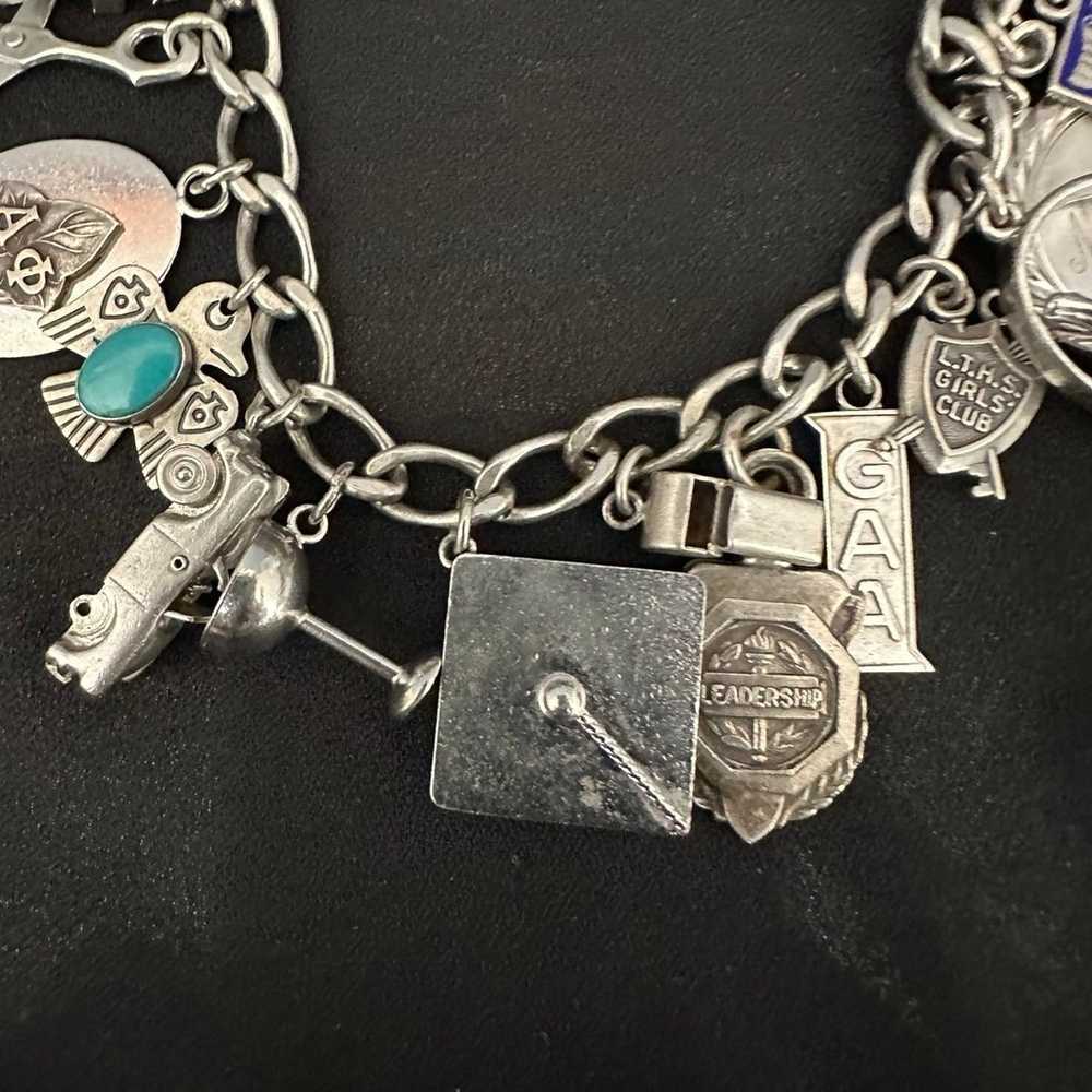 Sterling Silver Charm Bracelet - image 3