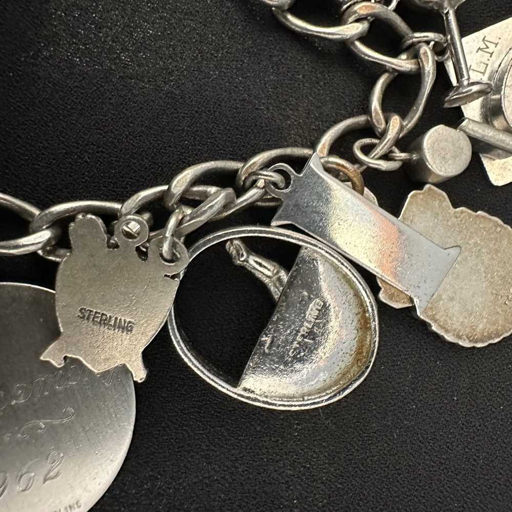 Sterling Silver Charm Bracelet - image 5