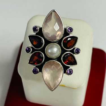 Nicky Butler Sterling Silver Gemstone Ring 8 - image 1