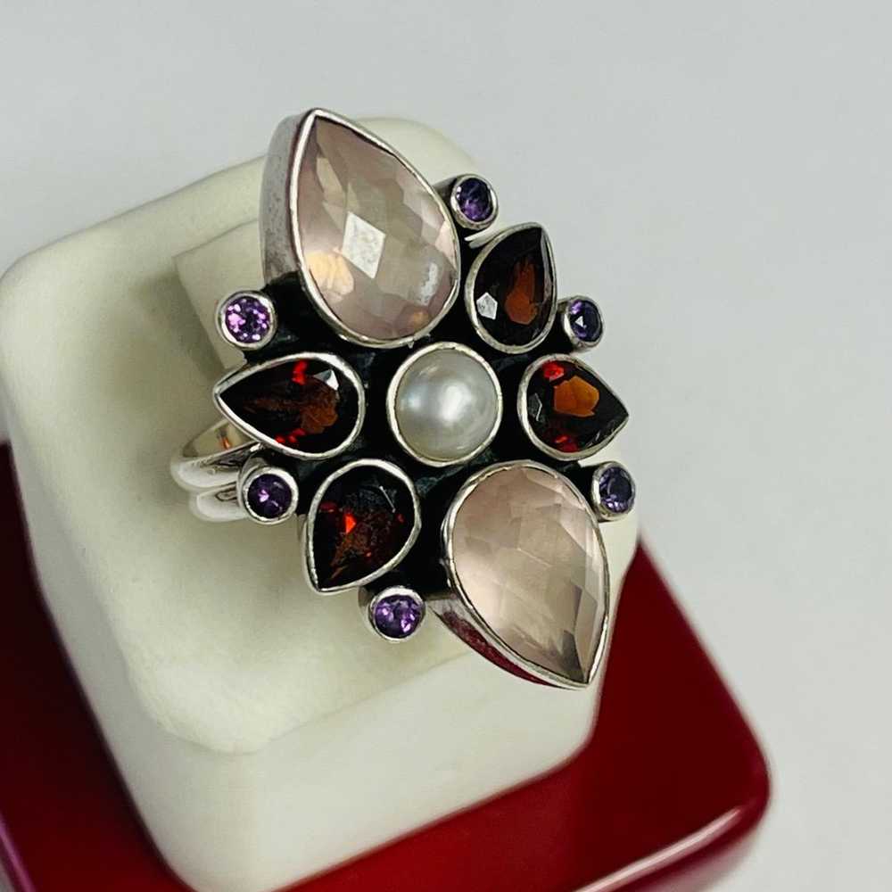 Nicky Butler Sterling Silver Gemstone Ring 8 - image 2