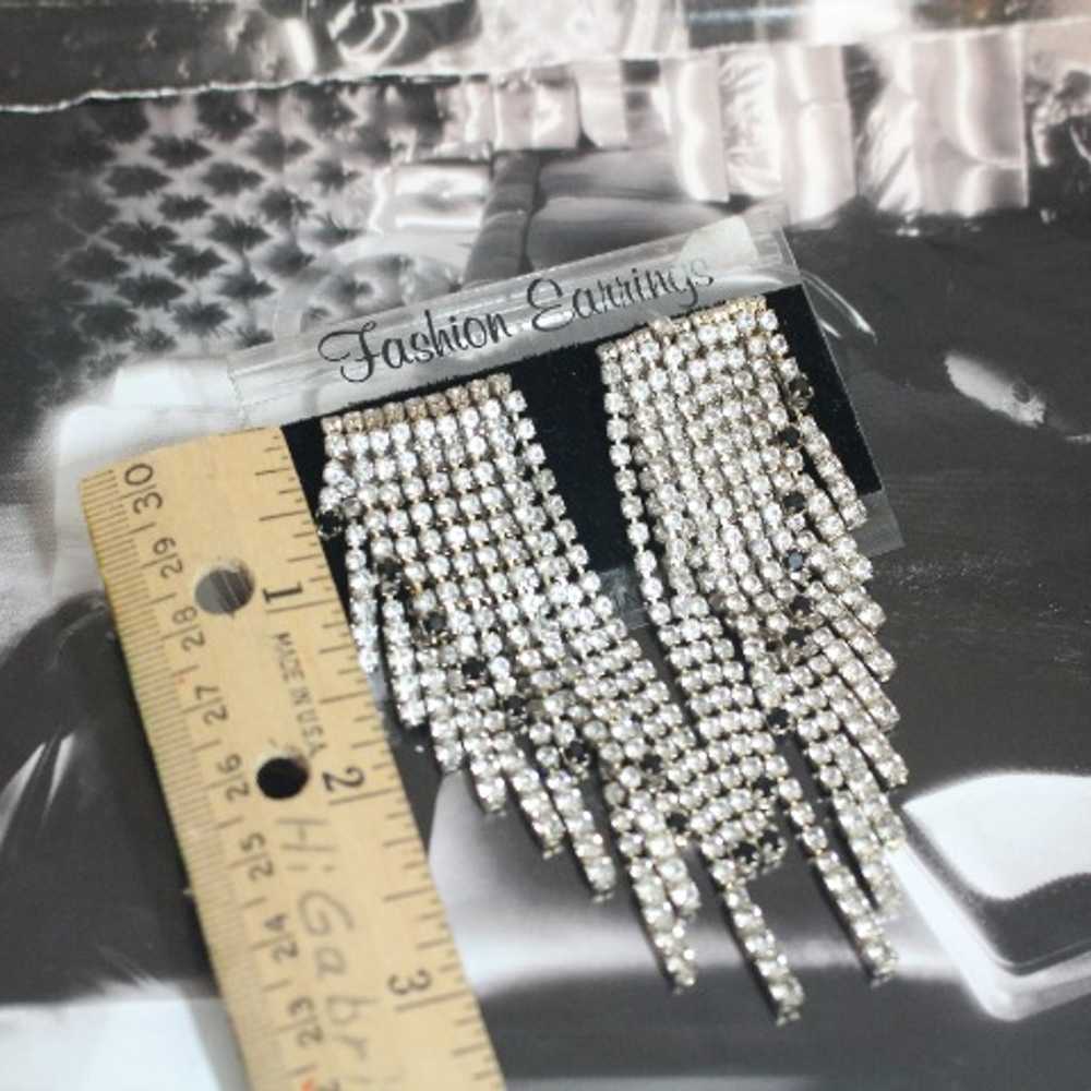 60's Glamorous Asymmetrical Earrings - image 6