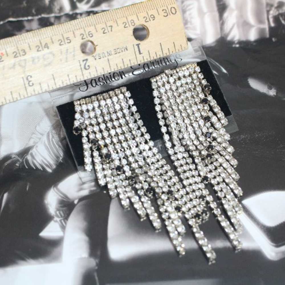 60's Glamorous Asymmetrical Earrings - image 7