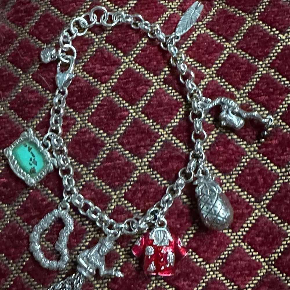 VERY RARE  Brighton HAWAII State Charm Bracelet 7… - image 8