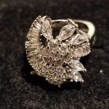 Vintage Cubic Zirconias & 925 Ring - image 1