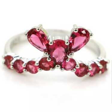 New*Vintage Rhodolite Garnet 925 Ring