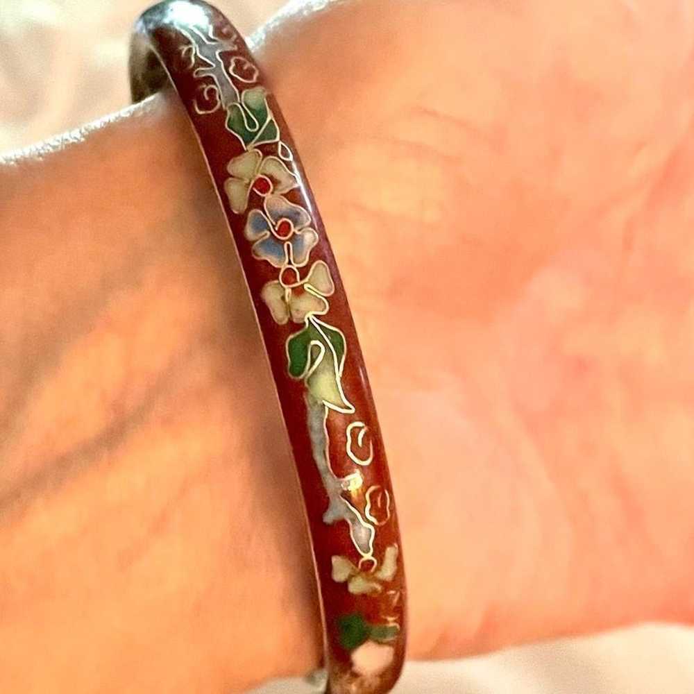 Vintage Chinese Cloisonné bangle - image 1