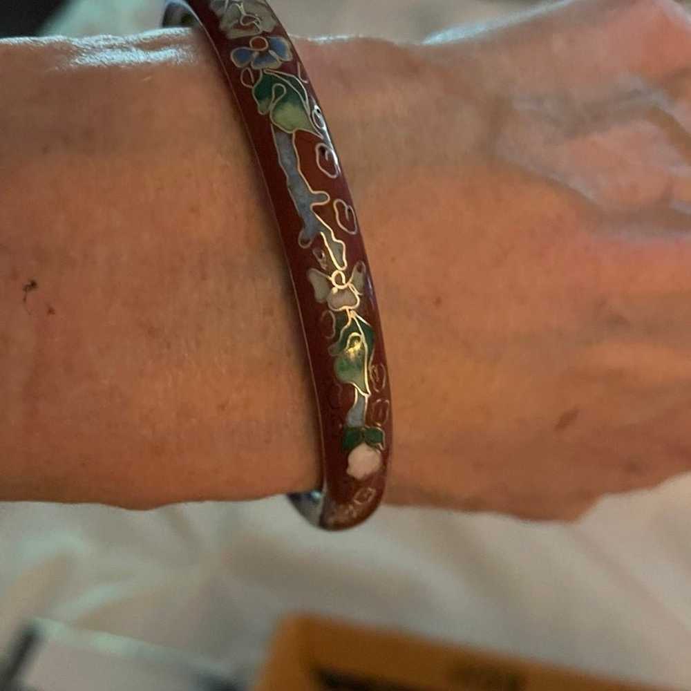 Vintage Chinese Cloisonné bangle - image 2