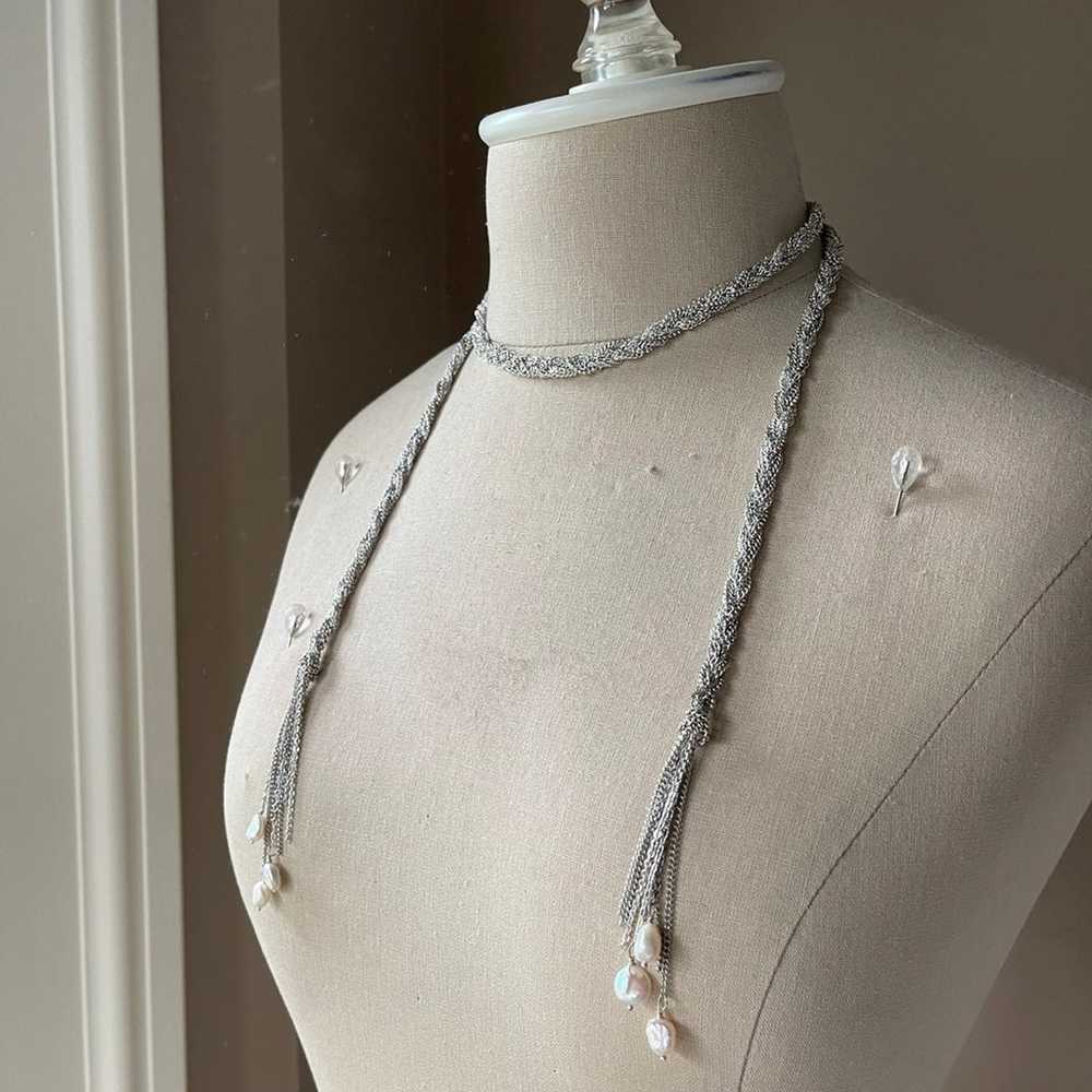 Wrap necklace in sterling silver - image 1