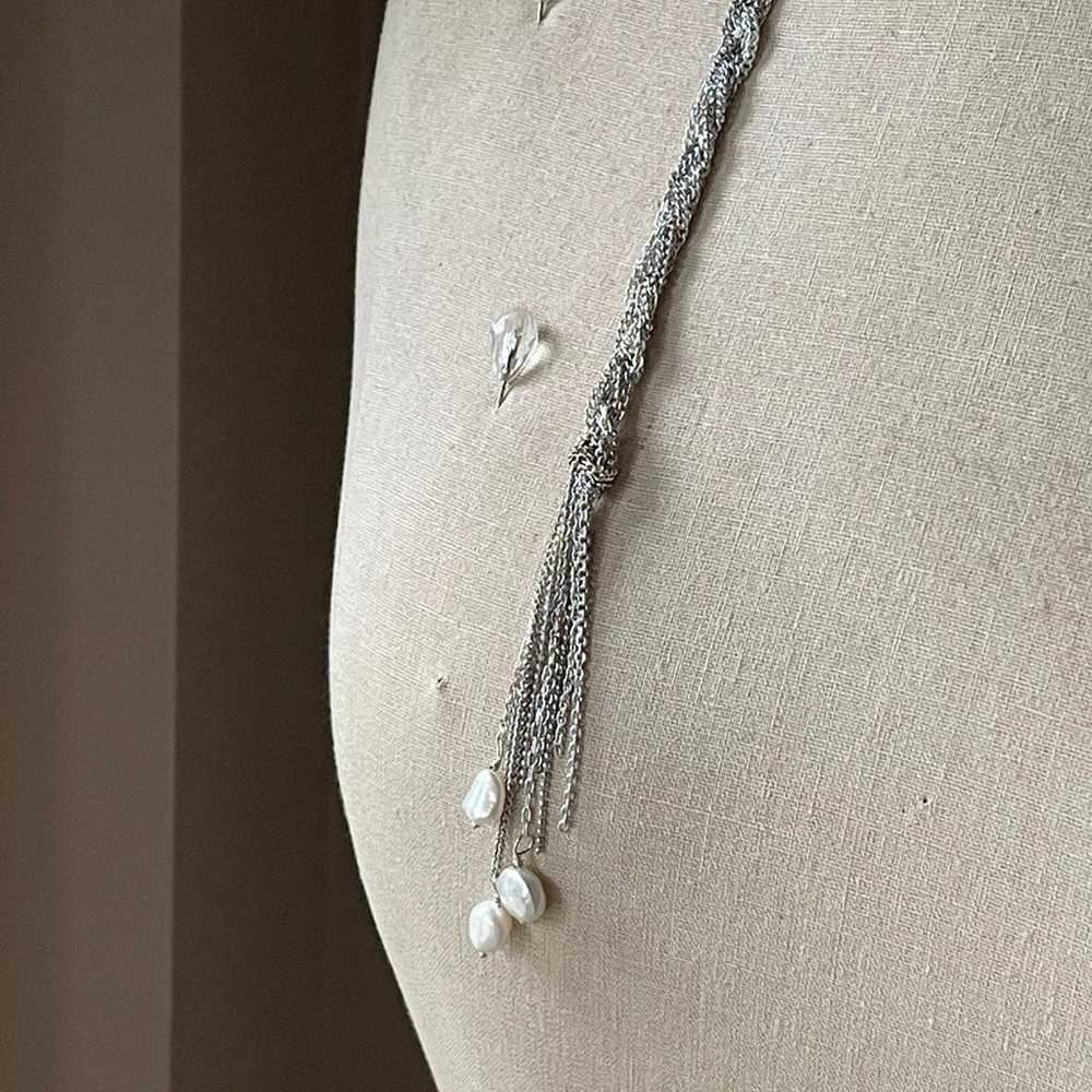 Wrap necklace in sterling silver - image 2