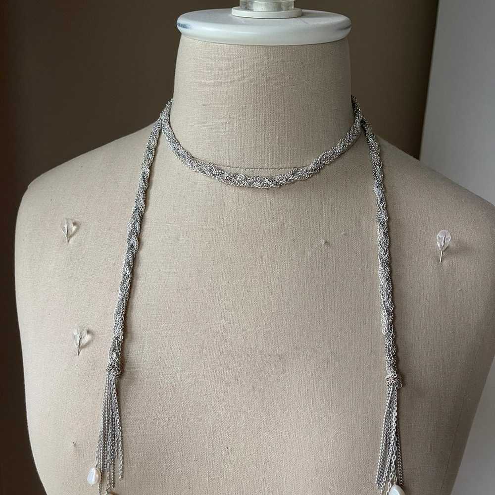 Wrap necklace in sterling silver - image 4