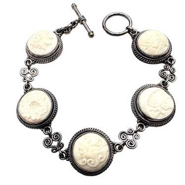 Suarti Womans Bracelet Sterling Silver Toggle Bali