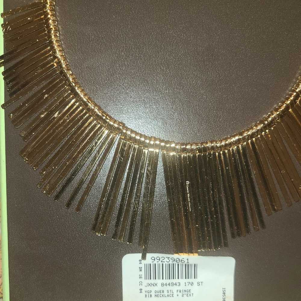 ross simons ygp over stl fringe bib necklace - image 4