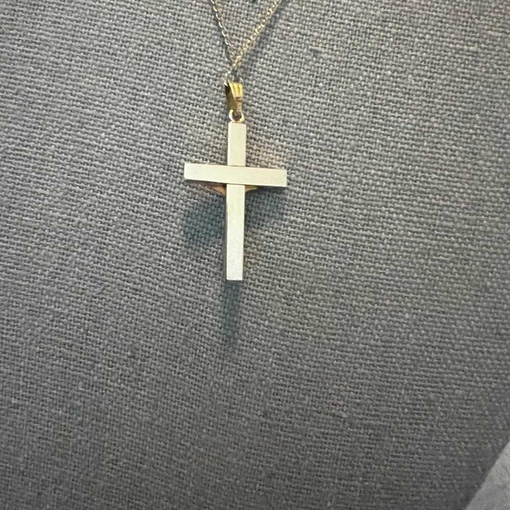 Rare 1940’s Vintage B.A.B 1/20th 12K Gold Cross N… - image 5