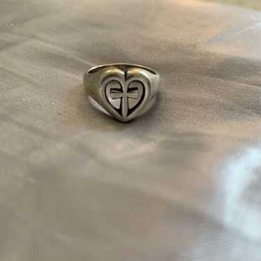 James Avery retired design Heart Cross Ring - image 1