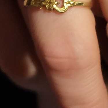 Vintage size 7 10k gold ring - image 1