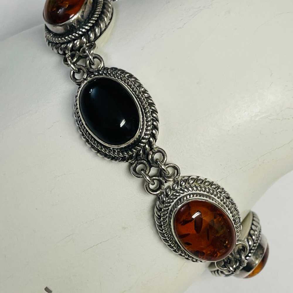 Vintage Suarti Sterling Silver Gemstone Bracelet - image 1