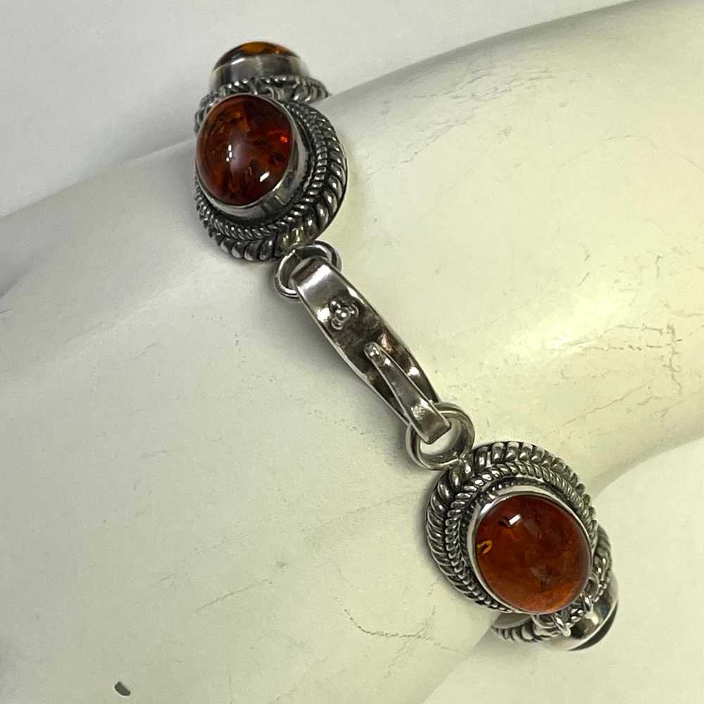 Vintage Suarti Sterling Silver Gemstone Bracelet - image 3