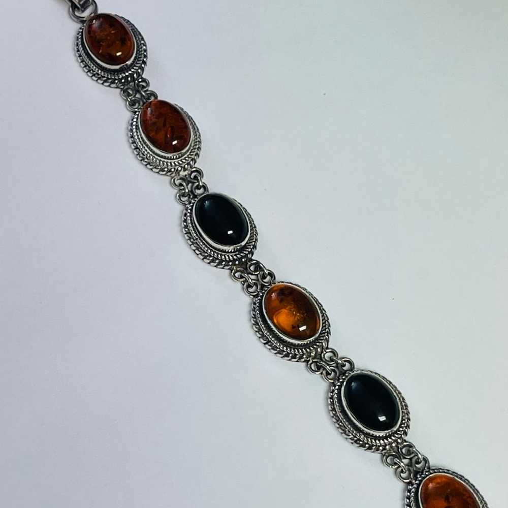 Vintage Suarti Sterling Silver Gemstone Bracelet - image 4