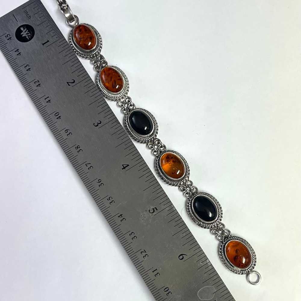 Vintage Suarti Sterling Silver Gemstone Bracelet - image 8