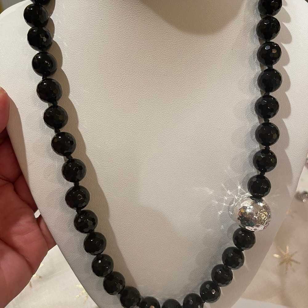 Simon Sebbag Designs Sterling Black Onyx Necklace - image 2