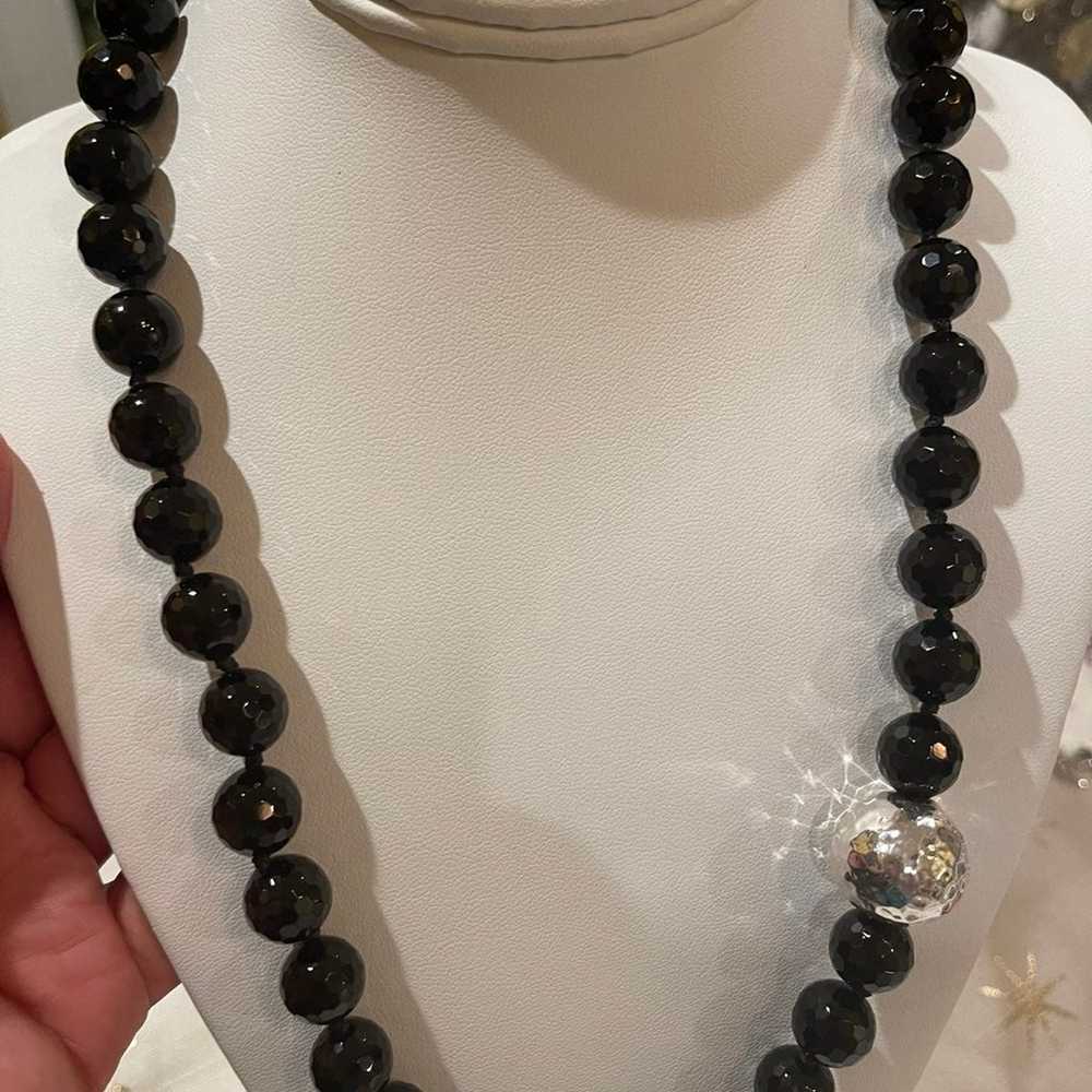 Simon Sebbag Designs Sterling Black Onyx Necklace - image 4