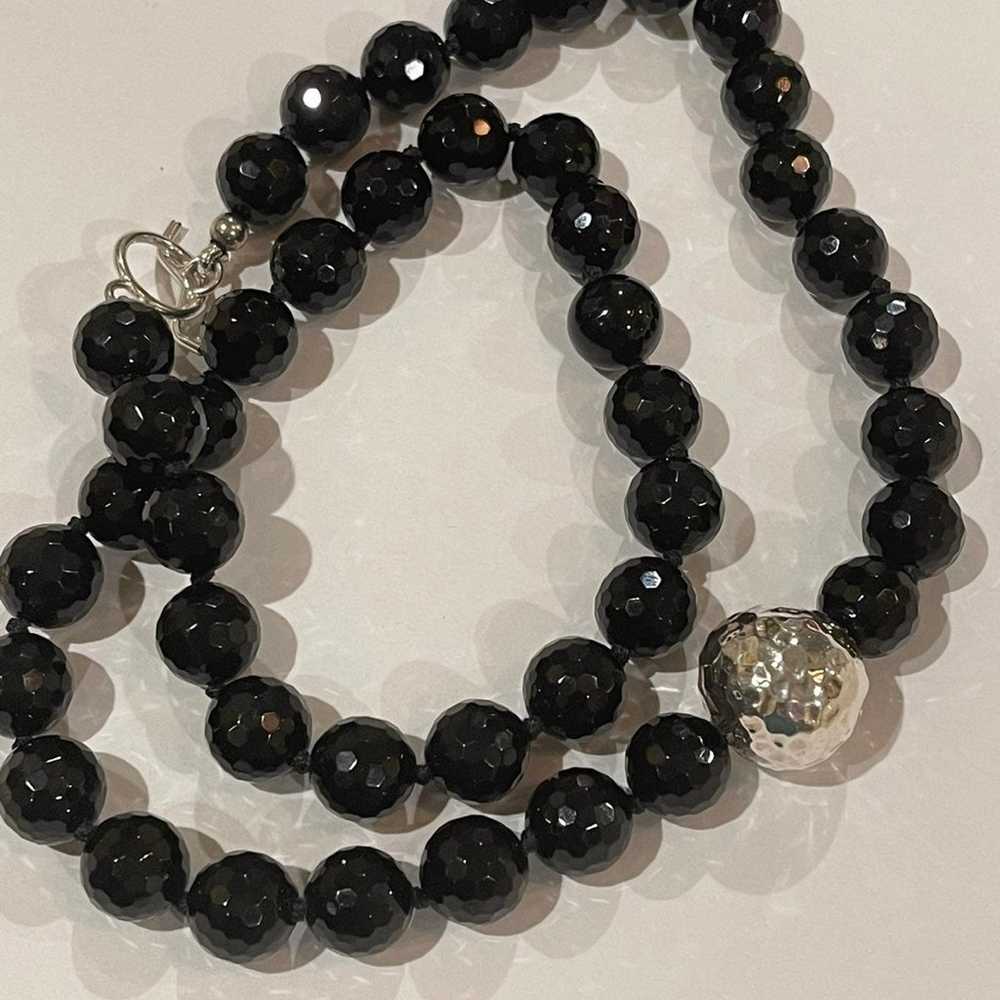 Simon Sebbag Designs Sterling Black Onyx Necklace - image 6