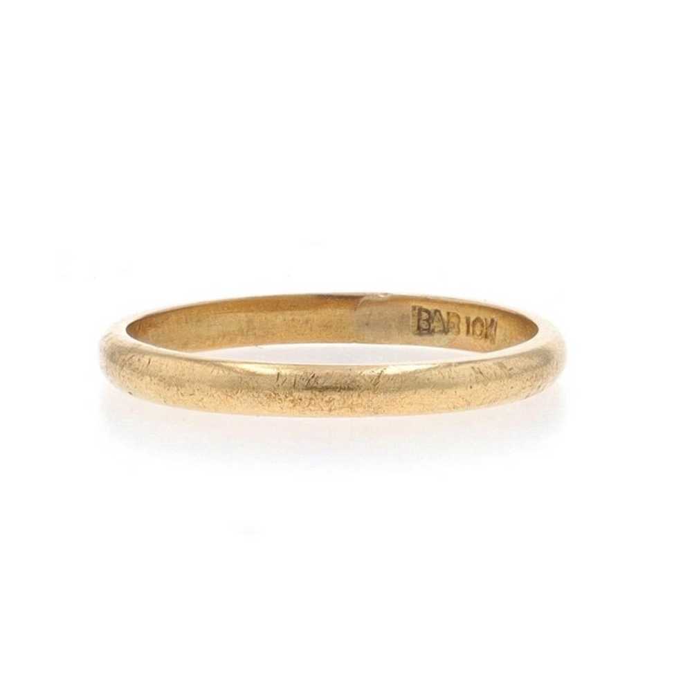 Yellow Gold Vintage Band - 10k Midi Child's Ring … - image 1