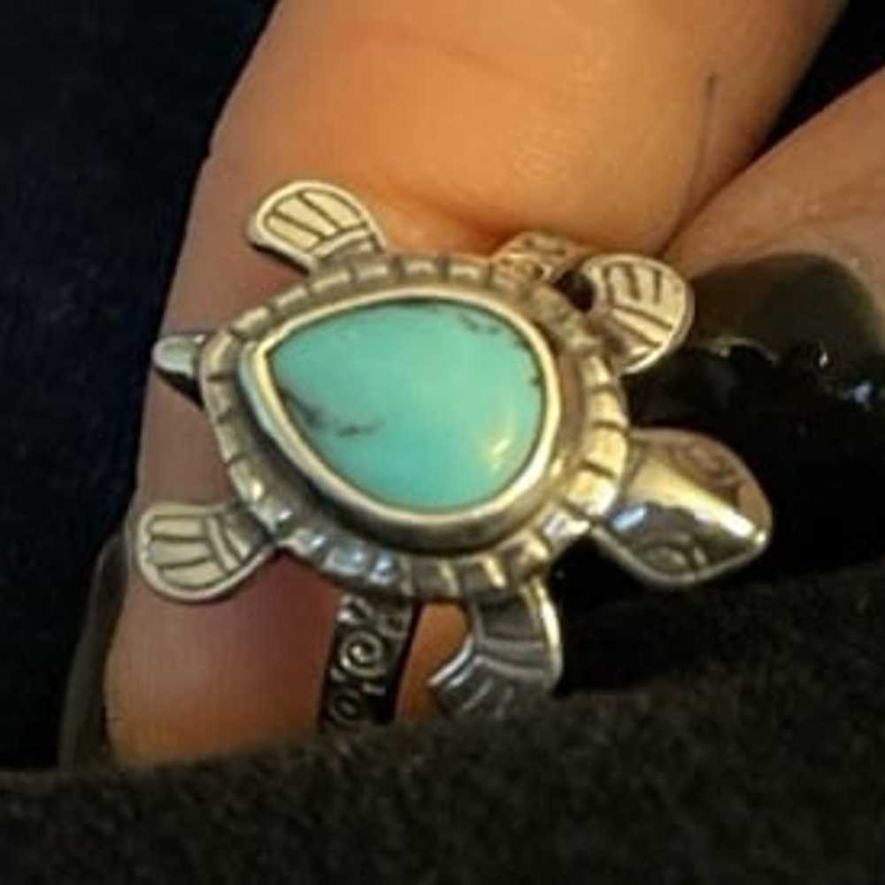 James Avery : Turtle Gemstone Ring - image 1