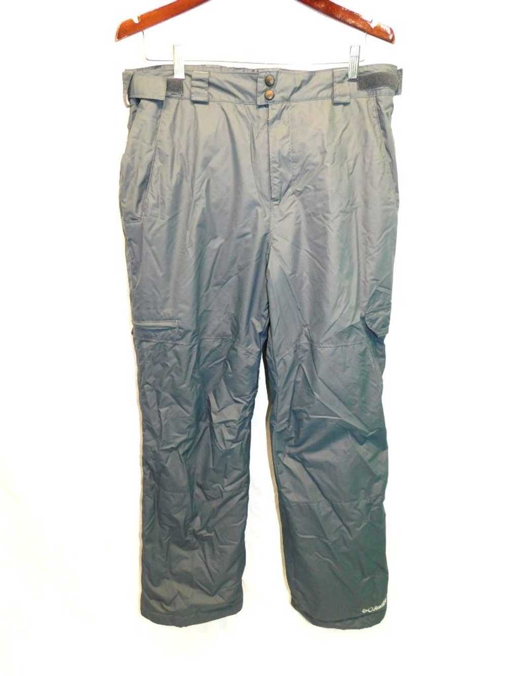 Columbia L Mens Gray Snow Gun Pants Lined Insulat… - image 1