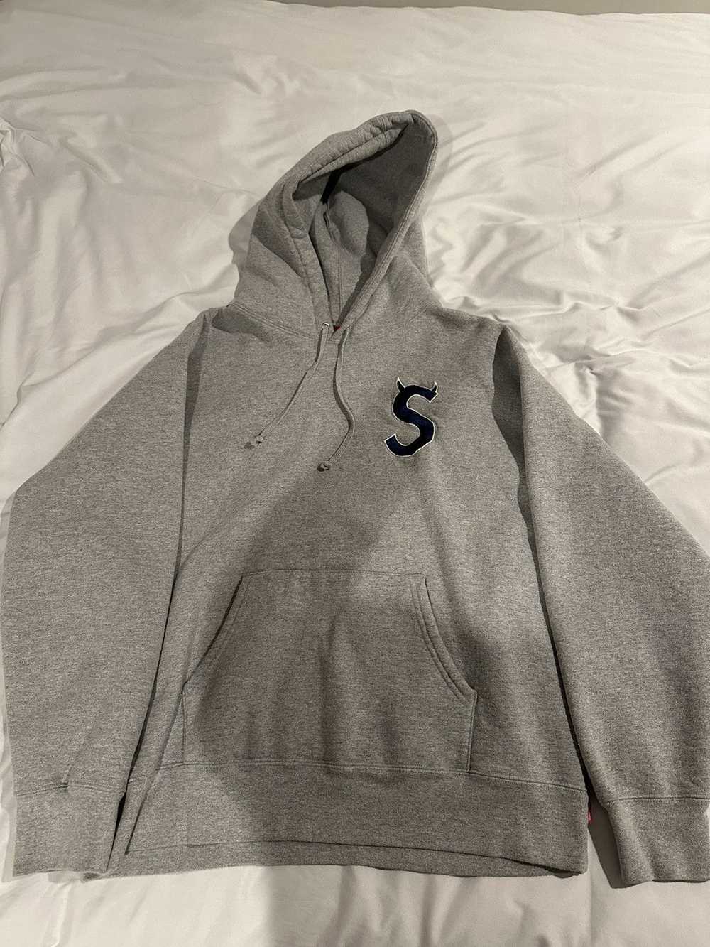 Supreme SUPREME S Logo Hooded Sweatshirt ‘Heather… - image 2