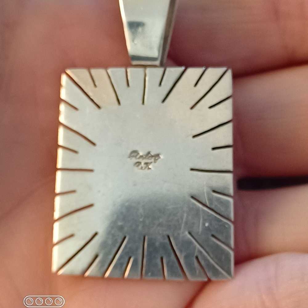 Native Signed " DH" rare sterling silver Mohave  … - image 2