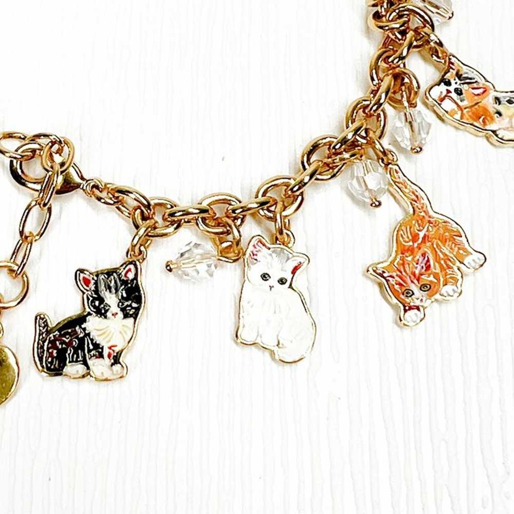 Enamel Cat Charm Bracelet - Bradford Exchange - 1… - image 10