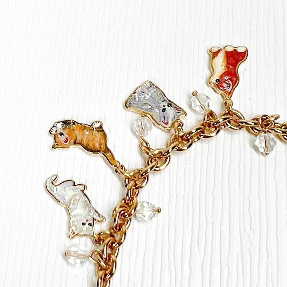 Enamel Cat Charm Bracelet - Bradford Exchange - 1… - image 6