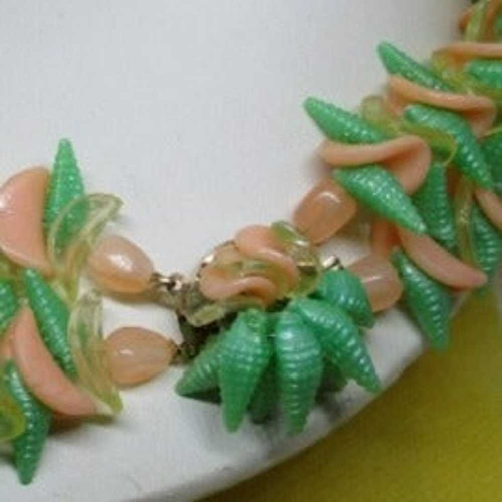 HONG KONG LUCITE Seashell Necklace Fruit Salad Ne… - image 12