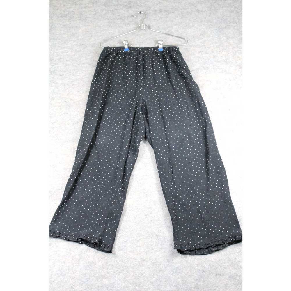 Vintage Chico's Design Pants Size 1 Black White P… - image 1