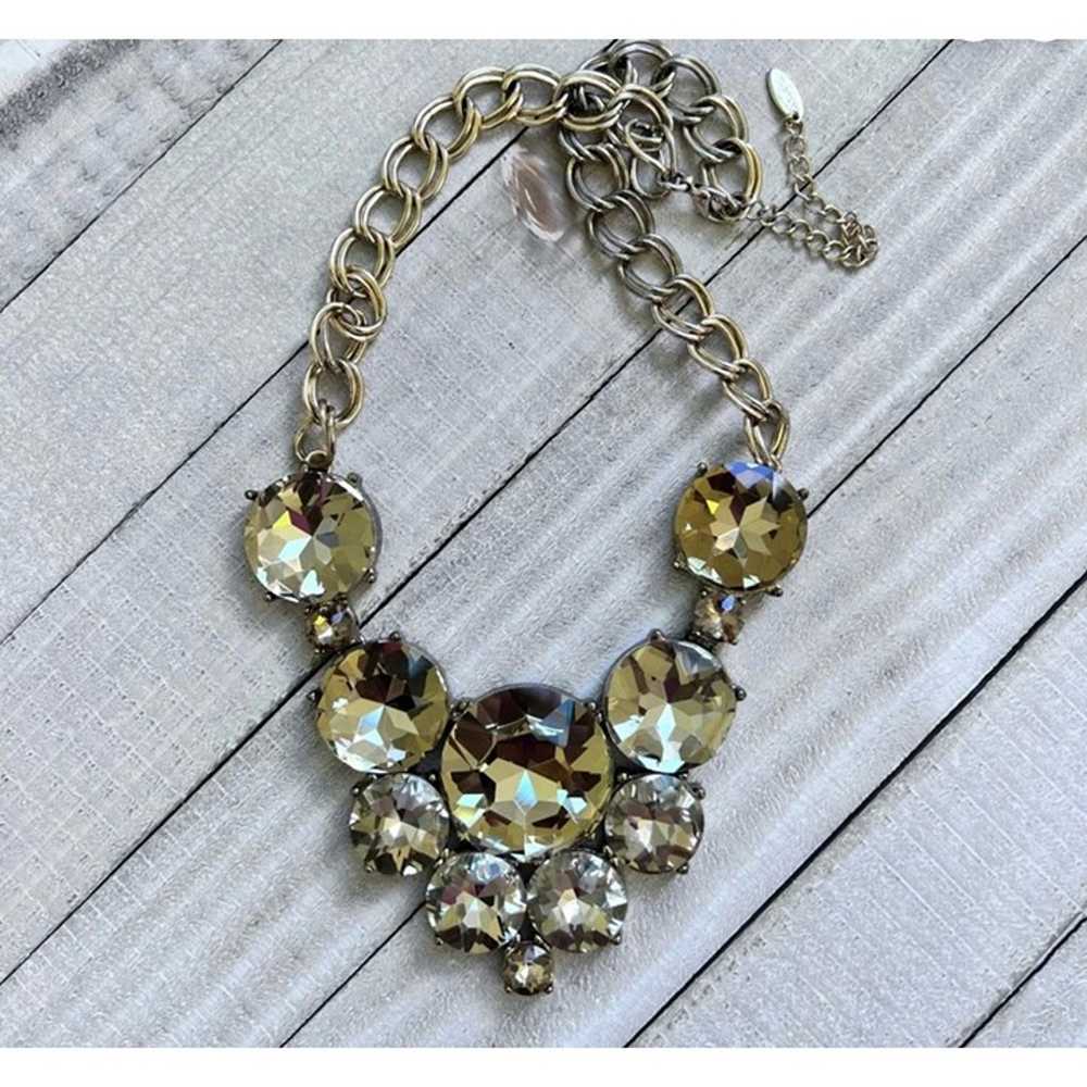 Vintage Natasha Statement Crystal Necklace -- 18" - image 11