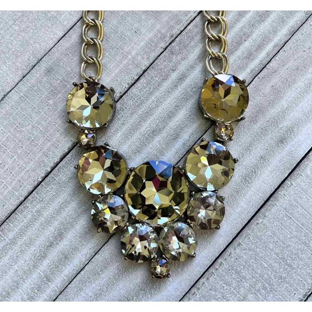 Vintage Natasha Statement Crystal Necklace -- 18" - image 6