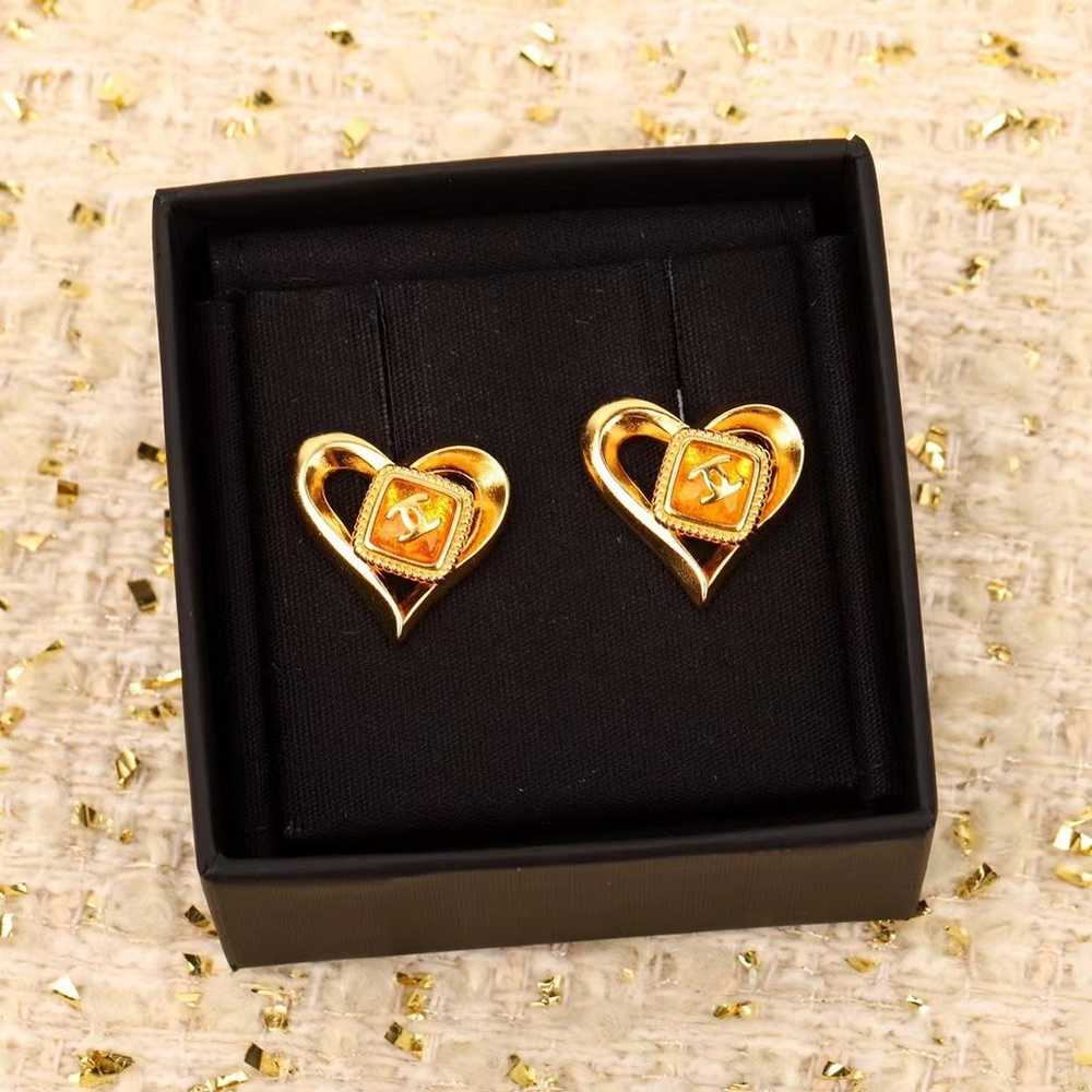 A nice pair of love stud earrings - image 2